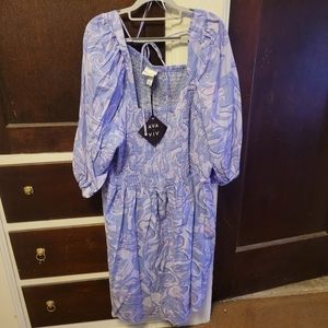 Ava & Viv 70s style smock dress NWT